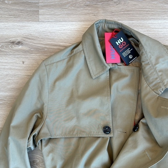 Hugo WATER-REPELLENT TRENCH COAT WITH BELTED CLOSURE - Picture 6 of 9